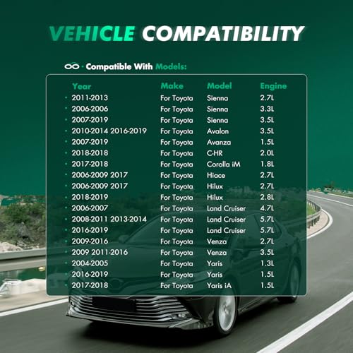 Image of SCITOO Set of US44580 329126115 4PCS Universal mud Flaps for for Toyota Front & Rear mud Flaps Splash Guard Set