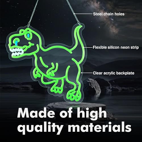 Image of T-REX Neon Sign Night light for Bar Club Bedroom Hotel Pub Cafe Wedding Birthday Party Gifts