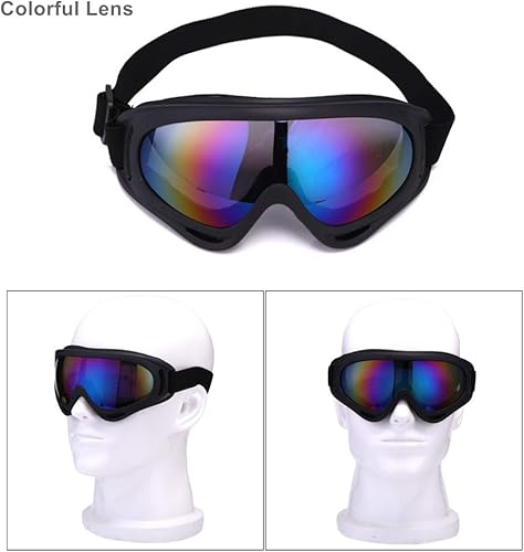 Miniatura 5 de Gafas de esquí para motocicleta, gafas de snowboard, juego de 2  Dirt Bike ATV Motocross anti-UV ajustables para montar fuera de carretera gafas