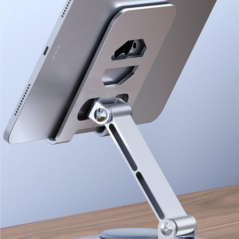 Carbon Steel Book Stand 360° Rotation Reading Rack Silicone Holder