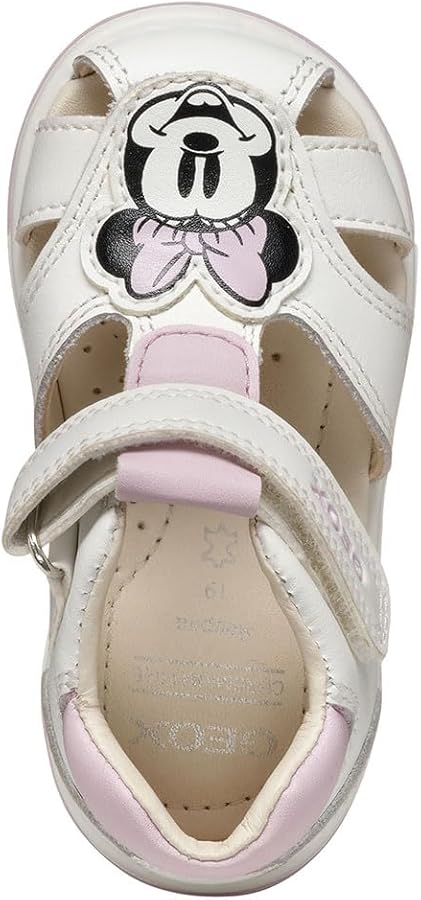Geox Baby Meisje B Sandaal Zapito, Wit Zilver, 6 UK Child
