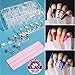 Teenitor Acrylic Fake Nails Kit, Press On Nail Supplies with Clear Coffin Nail Tips Nail Stand Nail Art Brushes Dotting Pen Glitter Sequins Sticker Rhinestones Nail Decorations Press On Nails Kit