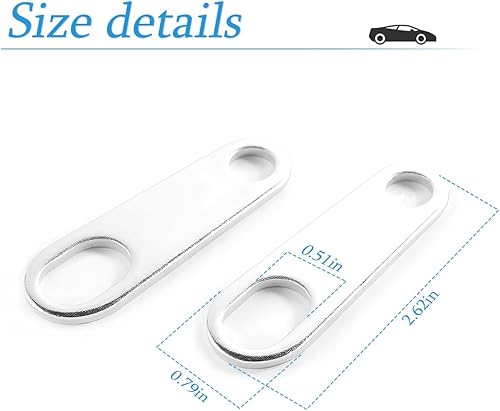 Miniatura 2 de AUCELI Soportes de señales de giro traseros, 2 piezas de soporte de reubicación de luz indicadora trasera de motocicleta, soportes de choque de