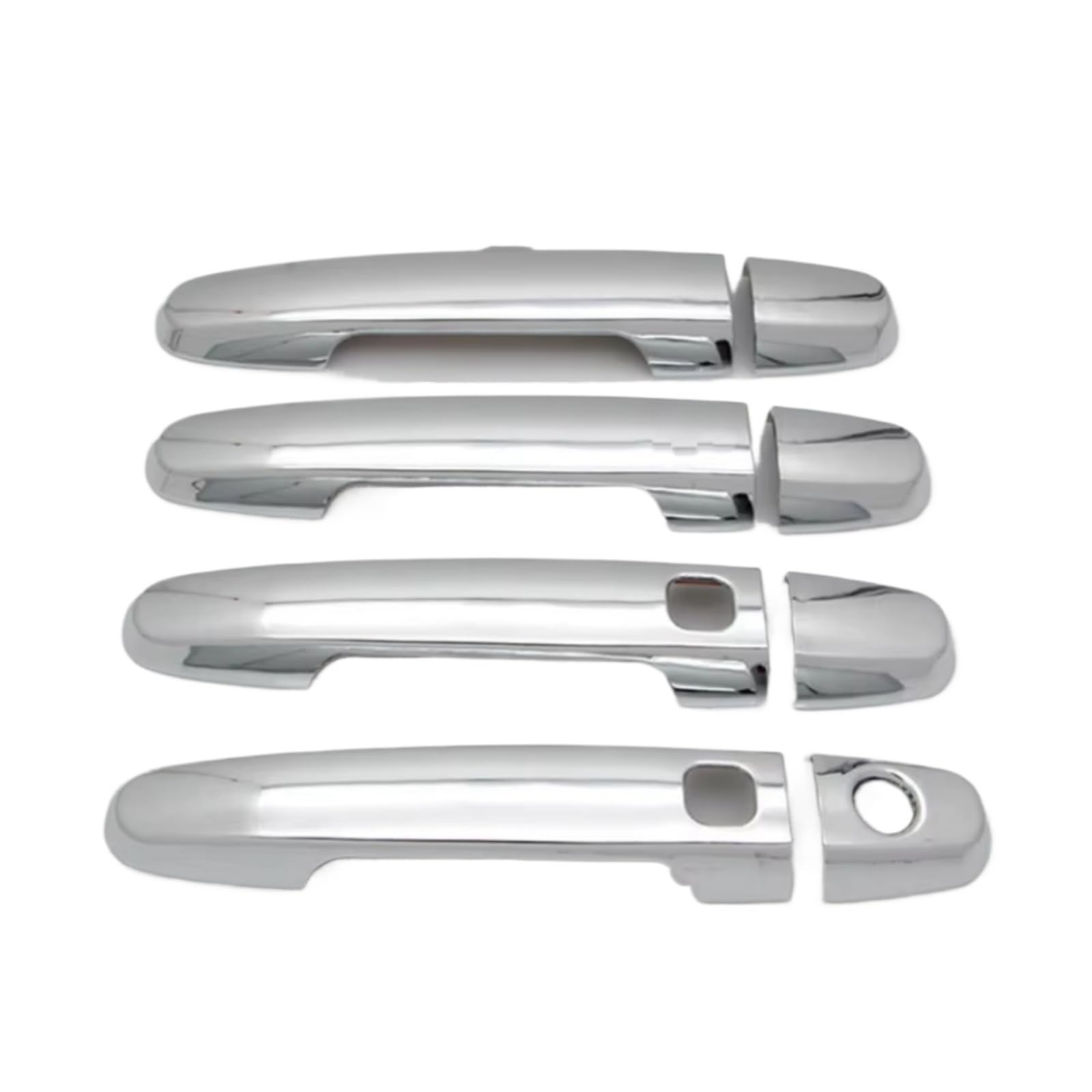 DSPOLIMV Outer Door Handle Cap Compatible with Toyota for Prius 20 2004 2005 2006 2007 2008 2009 Xw20 Chrome Car Door Handle Cover Trim Styling Overlay(2 Buttons)