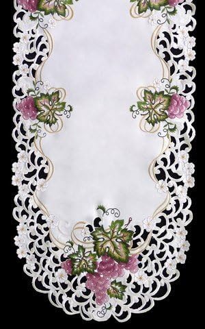 SinobriteH7696 Grape Oval Runner, 14 x 28 in.