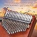 Kalimba 17 Keys Thumb Piano for Beginners – Easy to Learn Solid Wood Mbira Instrument with Tuning Hammer & Gift Bag, Perfect Holiday & Christmas Gift for Adults & Kids Fashion Brown