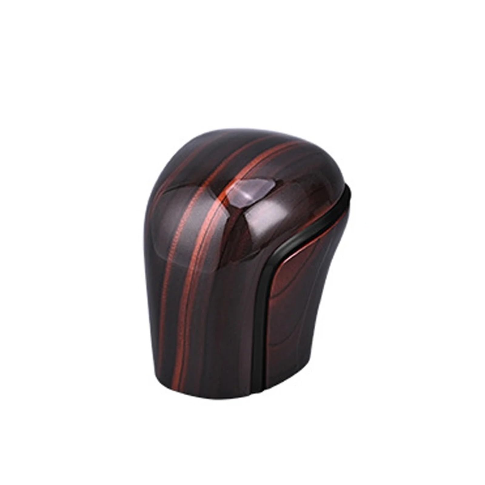 DWTNMEX Gear Shift Knob for Toyota for Allion for CHR for IZOA 2020-2025 Carbon Fiber Car Gear Shift Knob Cover Lever Stick Head Accessories Trim(Black Peach Wood)