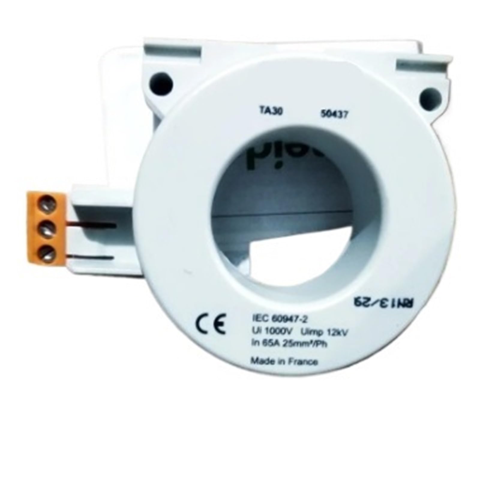 Transformateur courant PLC TA30 anti-surcharge avec tore fermé