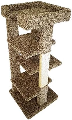 46" New 4 Level Cat Condo for large cats and multiple cat households | Brown