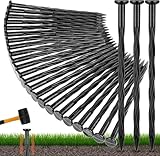 PAIKIUU 20Pcs Membran Pegs, 17cm Unkrautbekämpfung Membran Stoff Pegs Kunststoff Erdnägel Garten Spieße für Unkrautbarriere, Pflastersteinkante, Landschaftskante