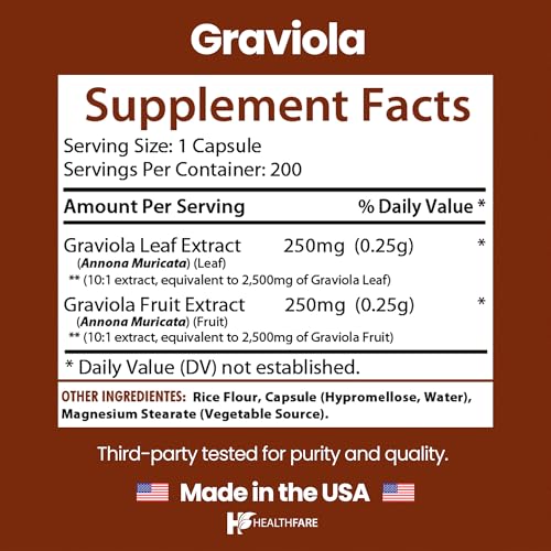 Healthfare Graviola Soursop Extract 5000mg