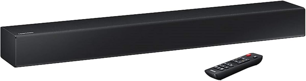 SAMSUNG HW-N300 Barra de sonido TV Mate de 2 canales, Bluetooth inalámbrico, puerto USB incorporado, expansión de sonido envolvente, graves potentes con un woofer incorporado, aplicación de control remoto de audio