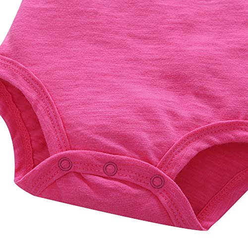 Amropi Baby Girls 3-Pack Sleeveless Bodysuit Cotton Onesies Rompers Jumpsuit Outfits 3-6 Months thumb #2