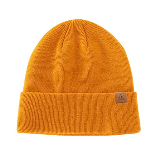 Image of Home Prefer Mens Winter Hats Acrylic Knit Cuff Beanie Cap Warm Womens Beanie Hat