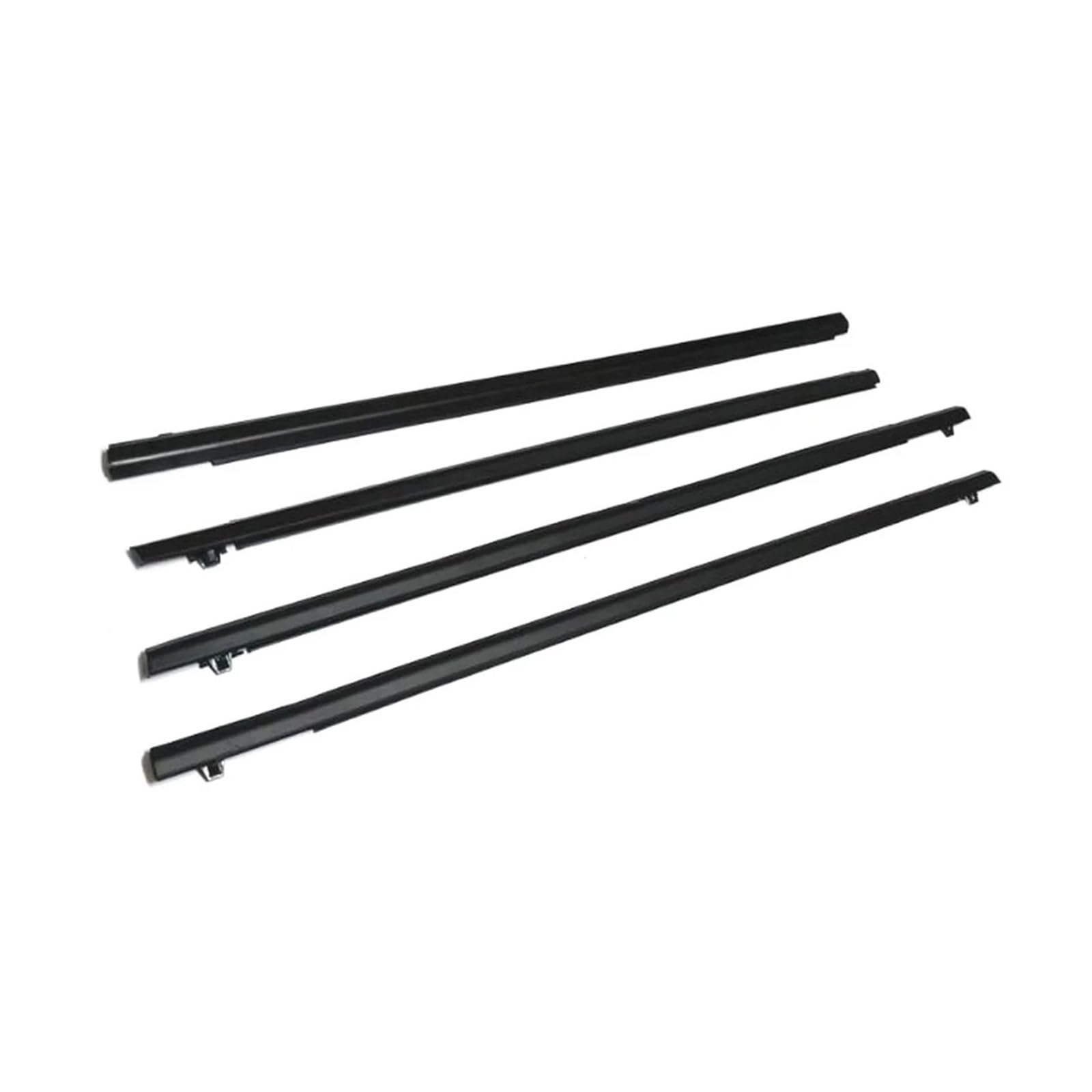 Sifusm One Color Rubber Seal 4Pcs Car Outer Window For Fit For Jazz Gen2 2009-2014 Rubber Weatherstrip Waterproof Pressure Strip Sealing Belt Moulding Trim Strip