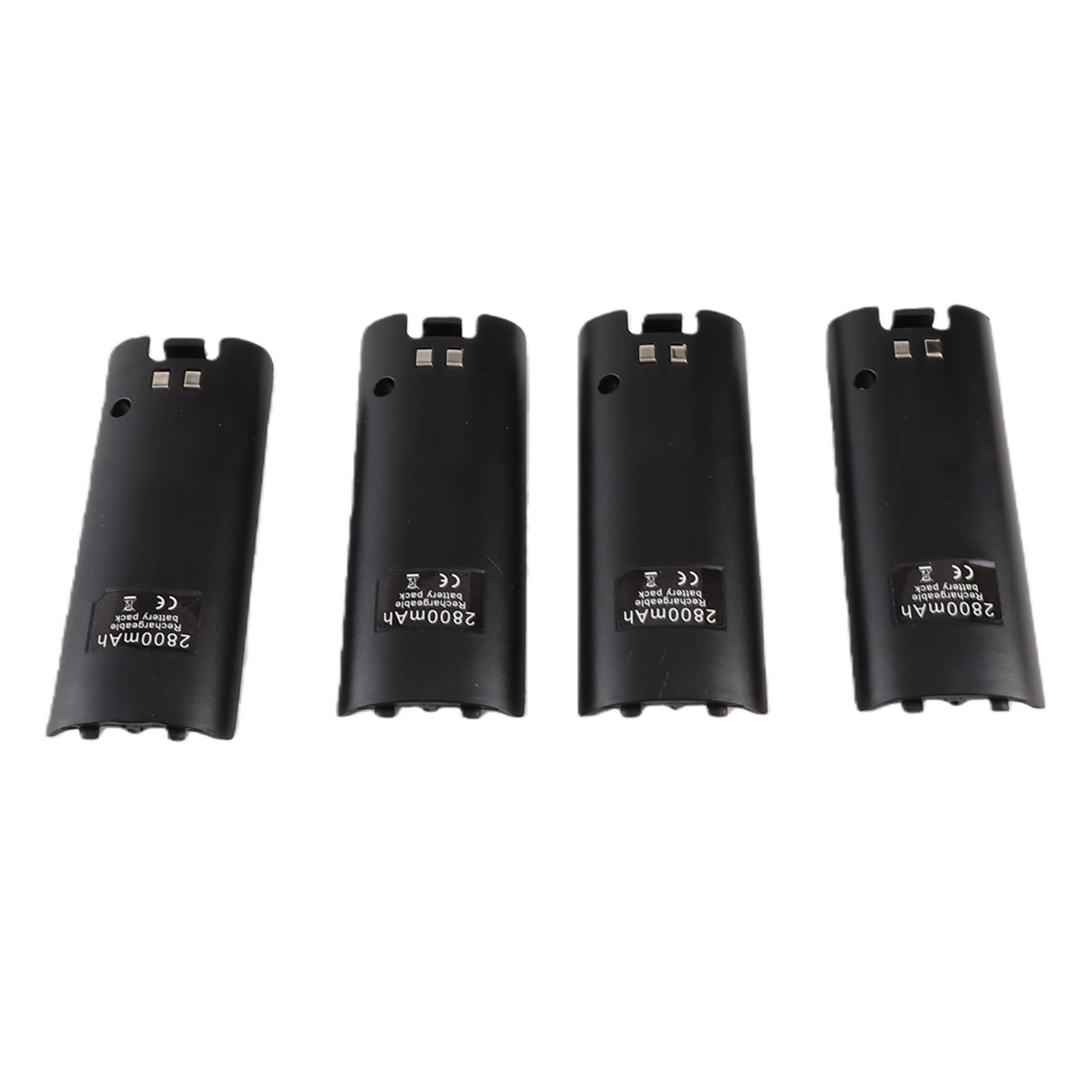 Station de Chargement de Télécommande pour / U avec 4 Batteries Rechargeables de 2800 MAh, Station de Chargement de Contrôleur pour Contrôleur (BLACK)