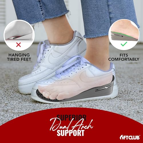 Plantillas elevadoras para hombre con soporte de arco ajustables miniatura 5