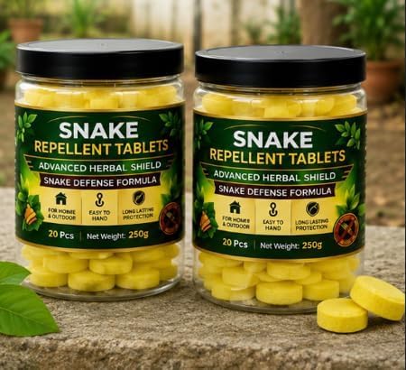 Herbal Snake Repellent (20)Tablets for Home, Garden, Balcony & Garage | Long-Lasting Indoor & Outdoor Protection Tablets | Easy Placement Natural Pest Defense Formula for Surrounding Areas & Boundary Care-image-49