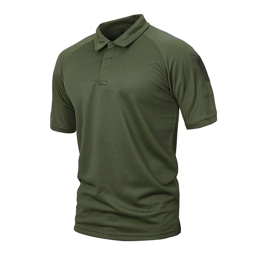 Polo militare da uomo traspirante esercito combattimento tattico Quick Dry  manica corta Polo Shirt, blu navy, S : Amazon.it: Moda