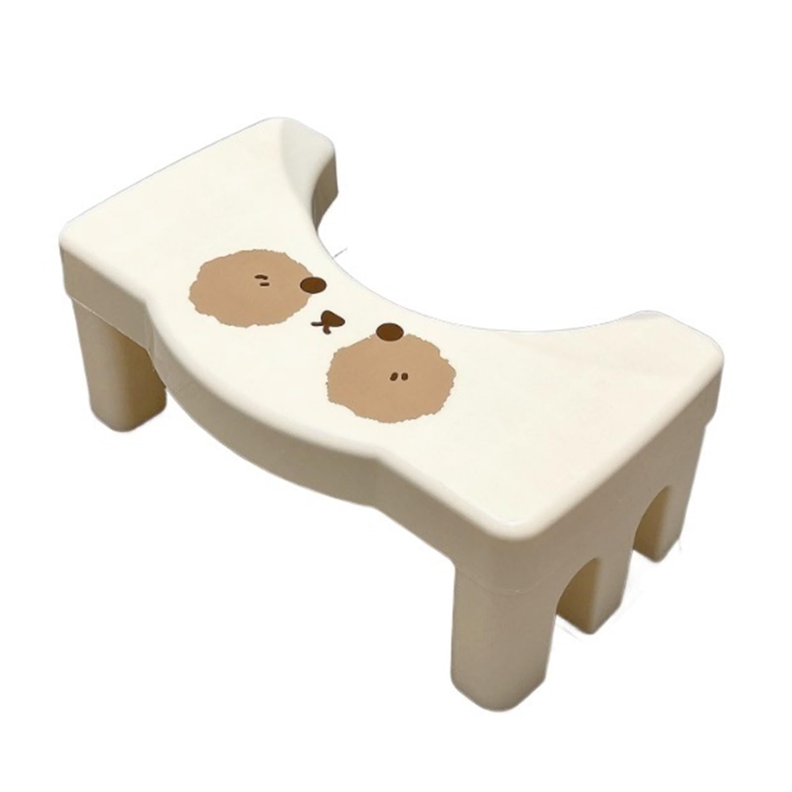 Toilettenhocker, Kunststoff, Toilettenhocker, Kothocker for die Hockhaltung, quadratischer, Rutschfester Badezimmerhocker for Kacken, einfache Aufbewahrung, for Senioren, Kinder(B)