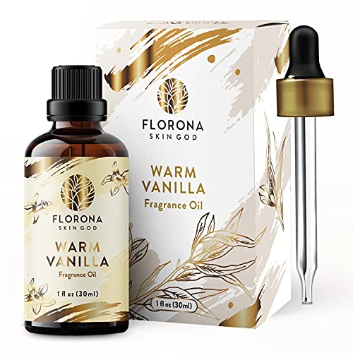 Florona Warm Vanilla Premium Quality Fragrance Oil - 1 fl oz for Soap Making, Candle Making, Diffuser Aromatherapy