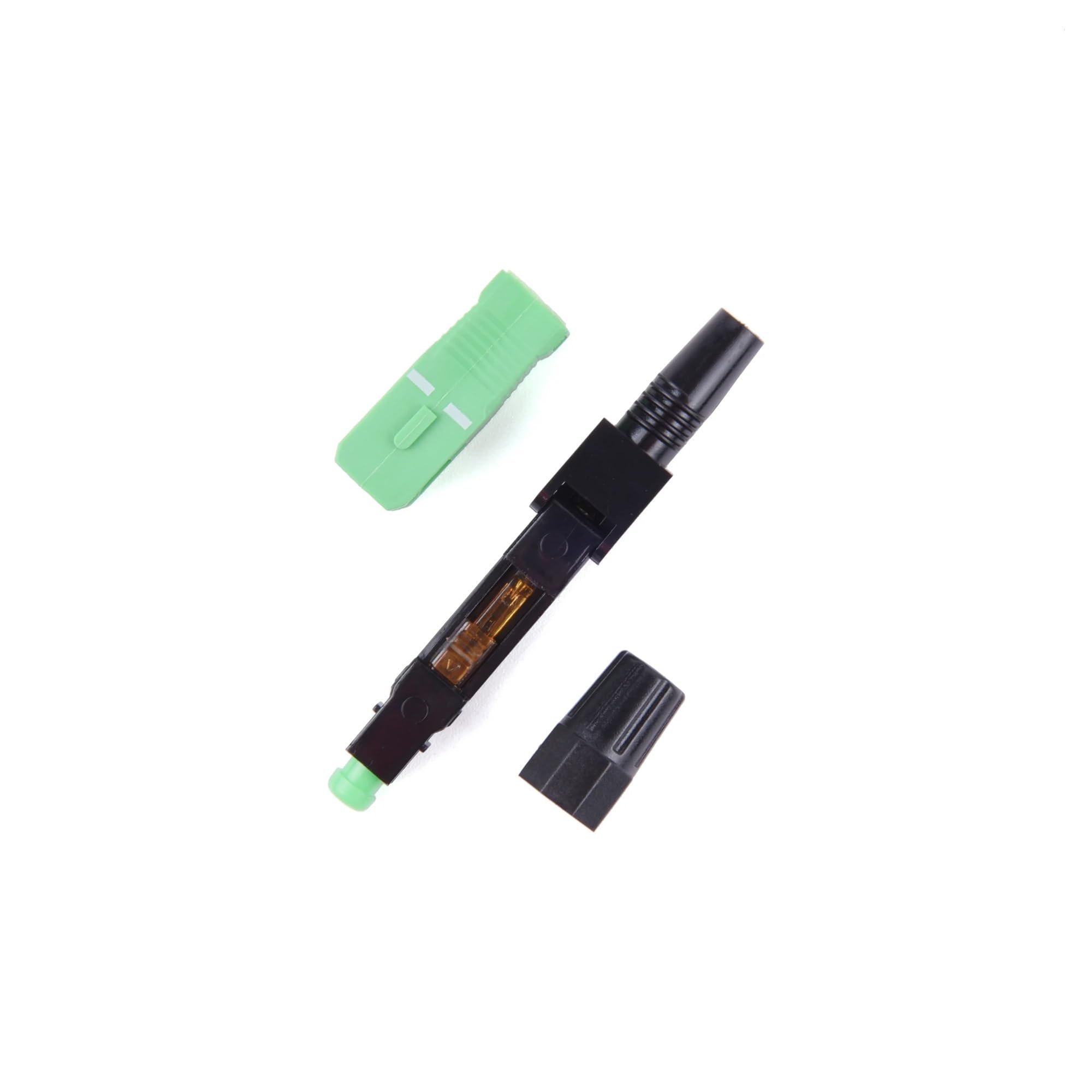 Épisseur de Fibre Optique Adaptateur Fibre Optique monomode SC, Assemblage Rapide sur site, 55 mm/2,17 Pouces, 10 à 400 pièces(80pcs)