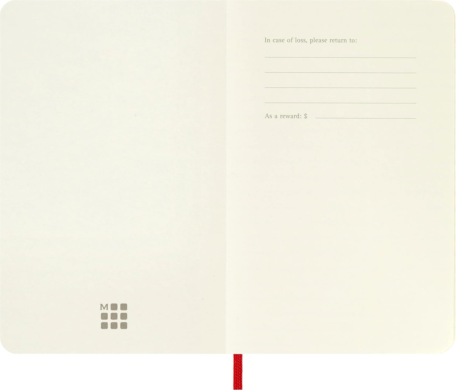 Moleskine Classic Notebook, Soft Cover, Pocket (3.5" x 5.5") Plain/Blank, Scarlet Red, 192 Pages