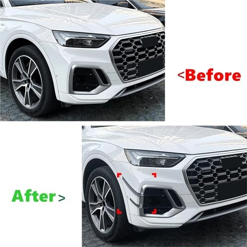 Diffuseur avant Audi Q5 FY Sline stable contre le vent look carbone - 4