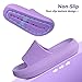 Youecci Cloud Slides for Kids丨Shower Slippers Bathroom Pool Sandals丨Girls Comfy Thick Sole Slippers丨Summer Non-Slip Beach Shoes Purple 1 Little_kid