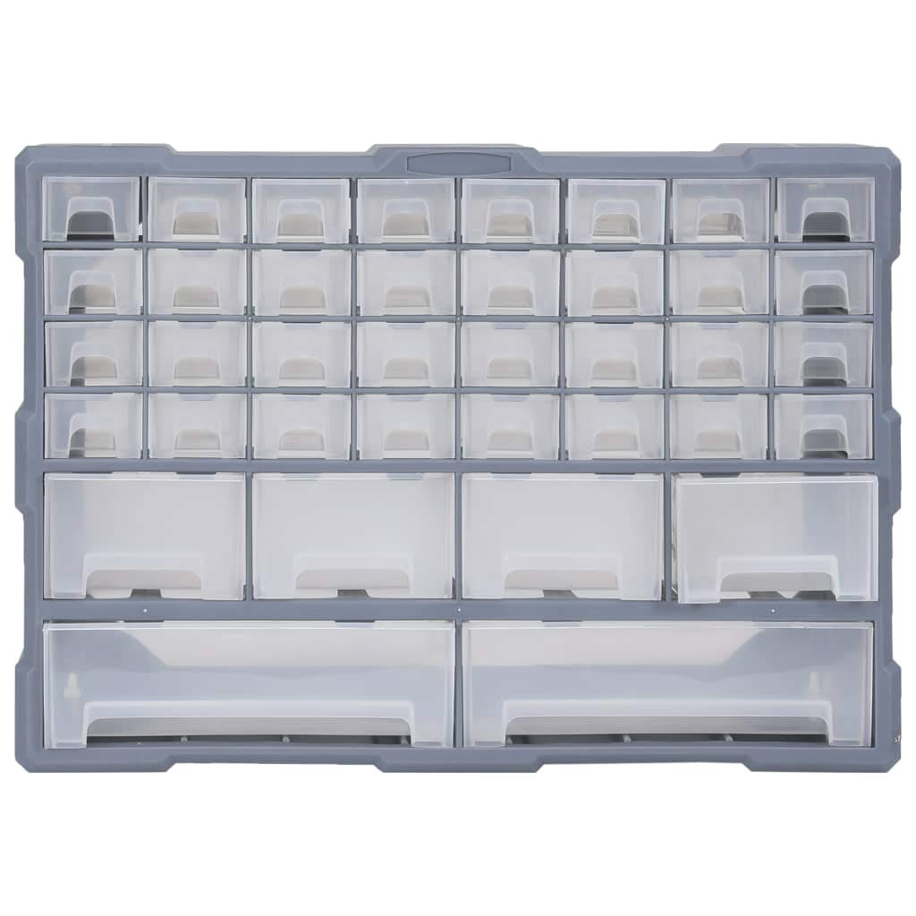 vidaXL Organizador Multicajones con 40 Cajones Herramientas Armario Pared Almacenamiento Taller Caja Manualidades Artesanía Costura Clavos