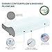 Memory Foam Pillows Neck Pillow Bed Pillow for Sleeping, Ergonomic Cervical Pillow for Neck and Shoulder Pain Relief,Orthopedic Contour Pillow for Side Back Stomach Sleeper(Blue&Grey)