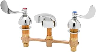 T&S Brass B-2990-WH4-WS Lavatory Faucet, Concealed Body, 8