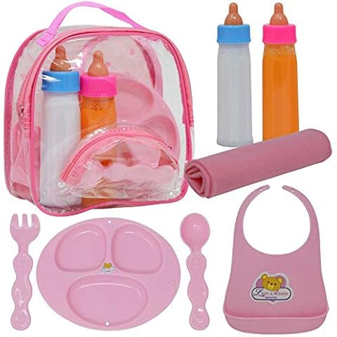 The New York Doll Collection Baby Doll Accessories, Doll Magic Bottles & Doll Feeding Set Cover
