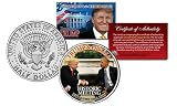 Donald Trump & Barack Obama Historic Meeting at Whitehouse JFK Half Dollar Dated