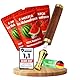 F.MERZCA® Premium Atemholz 3.0 – Rauchentwöhnung mit erfrischendem Eis-Wassermelonen Geschmack – 9 schadstofffreie, aromatisierte Filter - Zigarettenersatz & Rauchfrei Hilfsmittel (Gold)