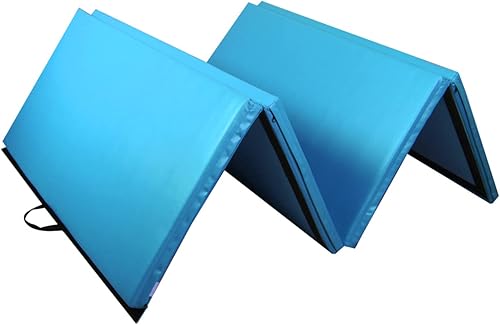 Miniatura 6 de PRISP Tapete de gimnasia plegable de 4 x 10 pies, tapete grande de gimnasio para el hogar, 2 pulgadas de grosor