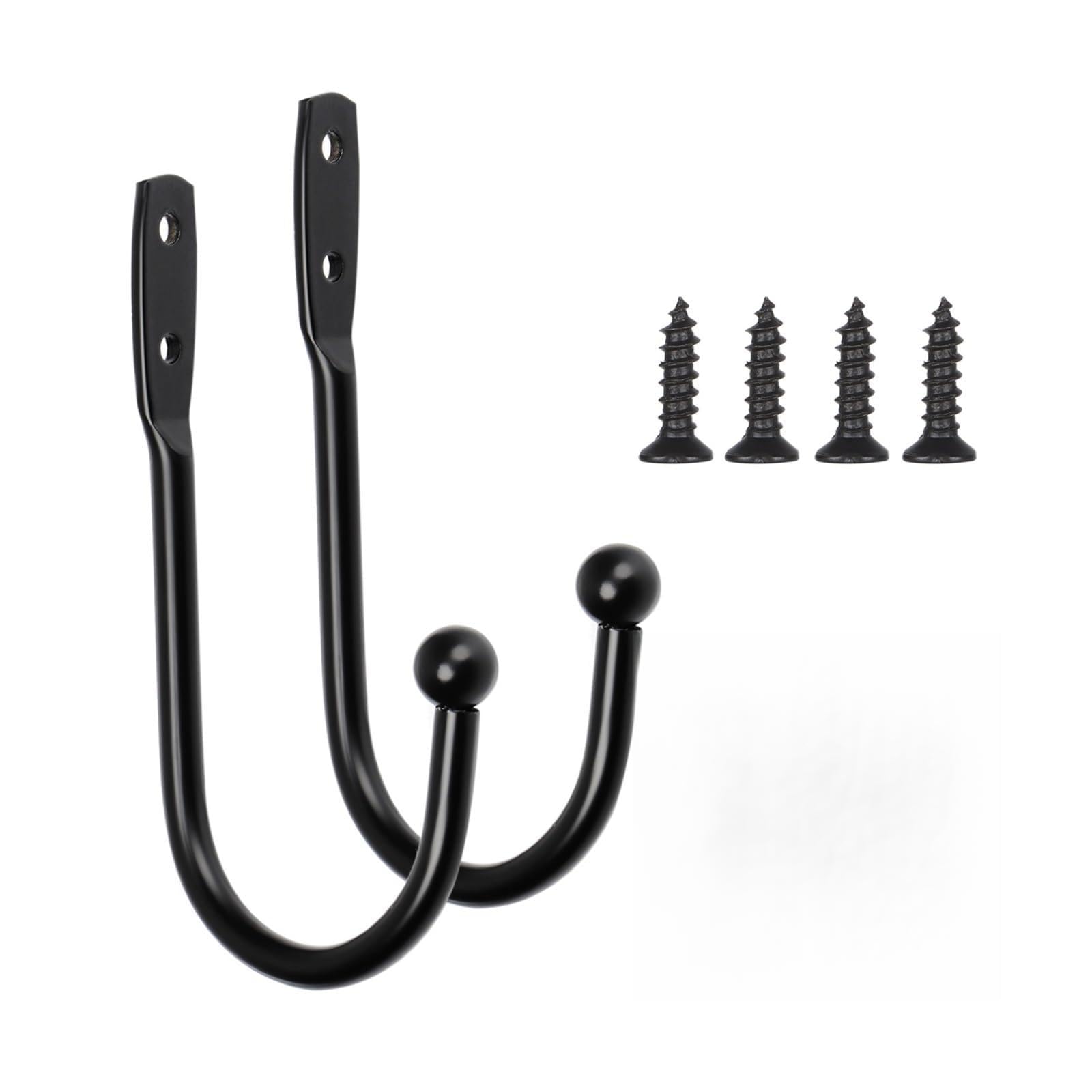 Vorhang-Raffhalter, Retro-Heimdekoration, Wand-Raffhalter, Vorhangschlaufenhalter mit Schrauben, Halterung, Metallhaken, 8 Stück