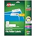 Avery White Extra-Large File Folder Labels for Laser and Inkjet Printers with TrueBlock Technology, 15/16 inches x 3-7/16 inches, Pack of 450 (5027)