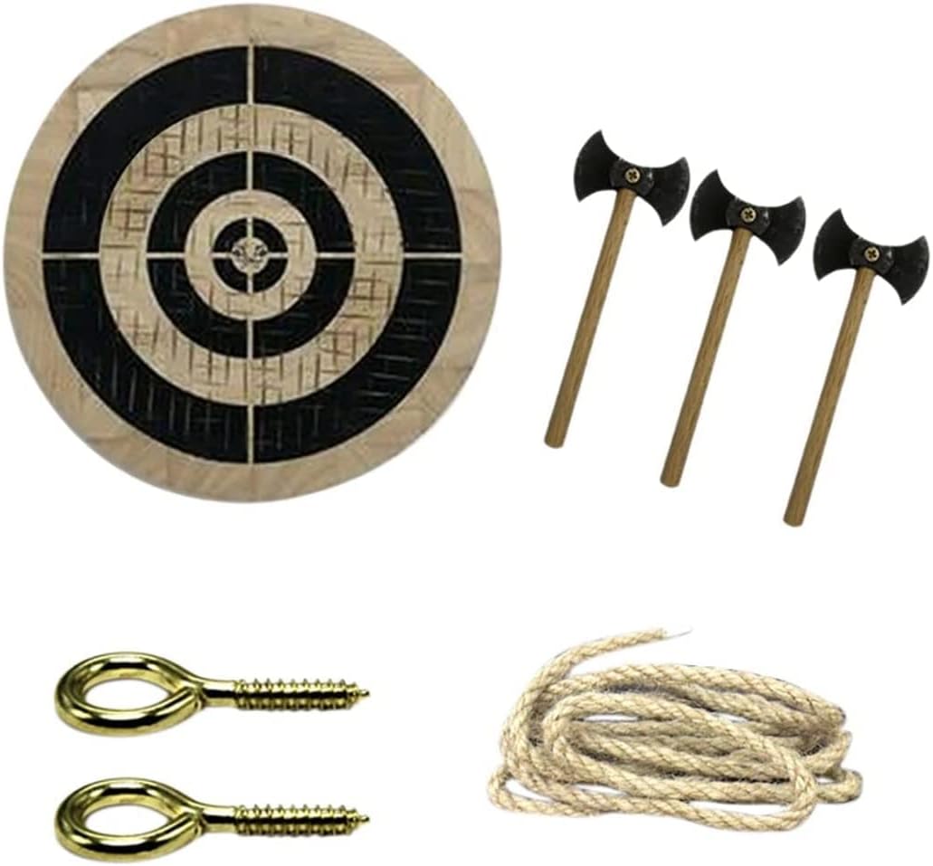 Viking Axe Throwing Game Set Wooden Dart and Axe Toys Viking Axe