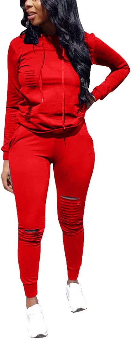 Women's Two Piece Outfits Casual Long Sleeve Pant Sets…
