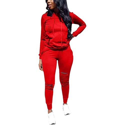 Nimsruc Women's Two Piece Outfits Casual Long Sleeve Pant Sets…