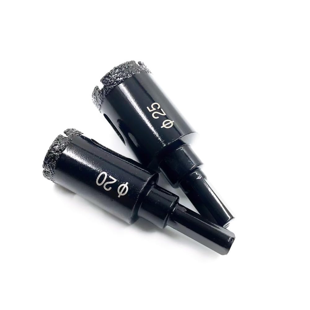 Taladro seco con núcleo soldado de diamante de 6-65 mm para azulejos de porcelana Coronas de mármol Accesorios para cortadores de sierra de granito de vidrio Herramientas de broca, 65 mm