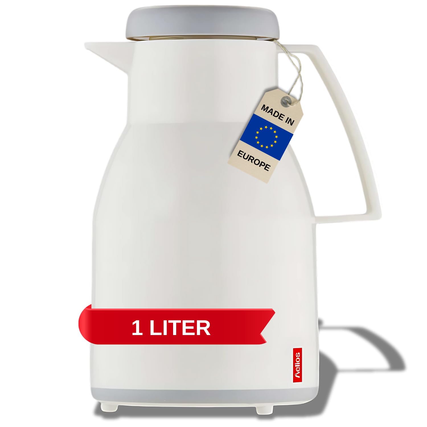 Vacuümkan Zwart 1 Liter met Dierenprint en Handvatdesign
