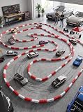 Blaihild 120 barrières de piste rouge et blanc pour drift RC photo 2