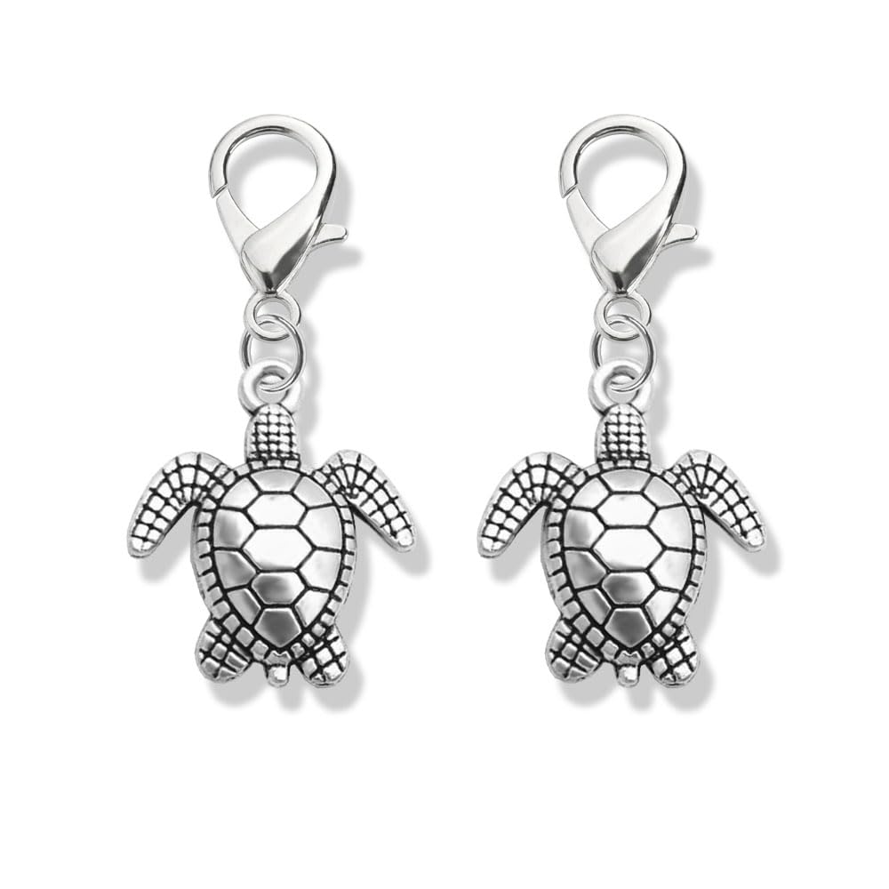 Sea Turtle Bracelet Charm, Zipper Pull, Purse Charm,Sea Turtle Zipper Pull, Perfect for Necklaces, Bracelets, Keychain and Earrings