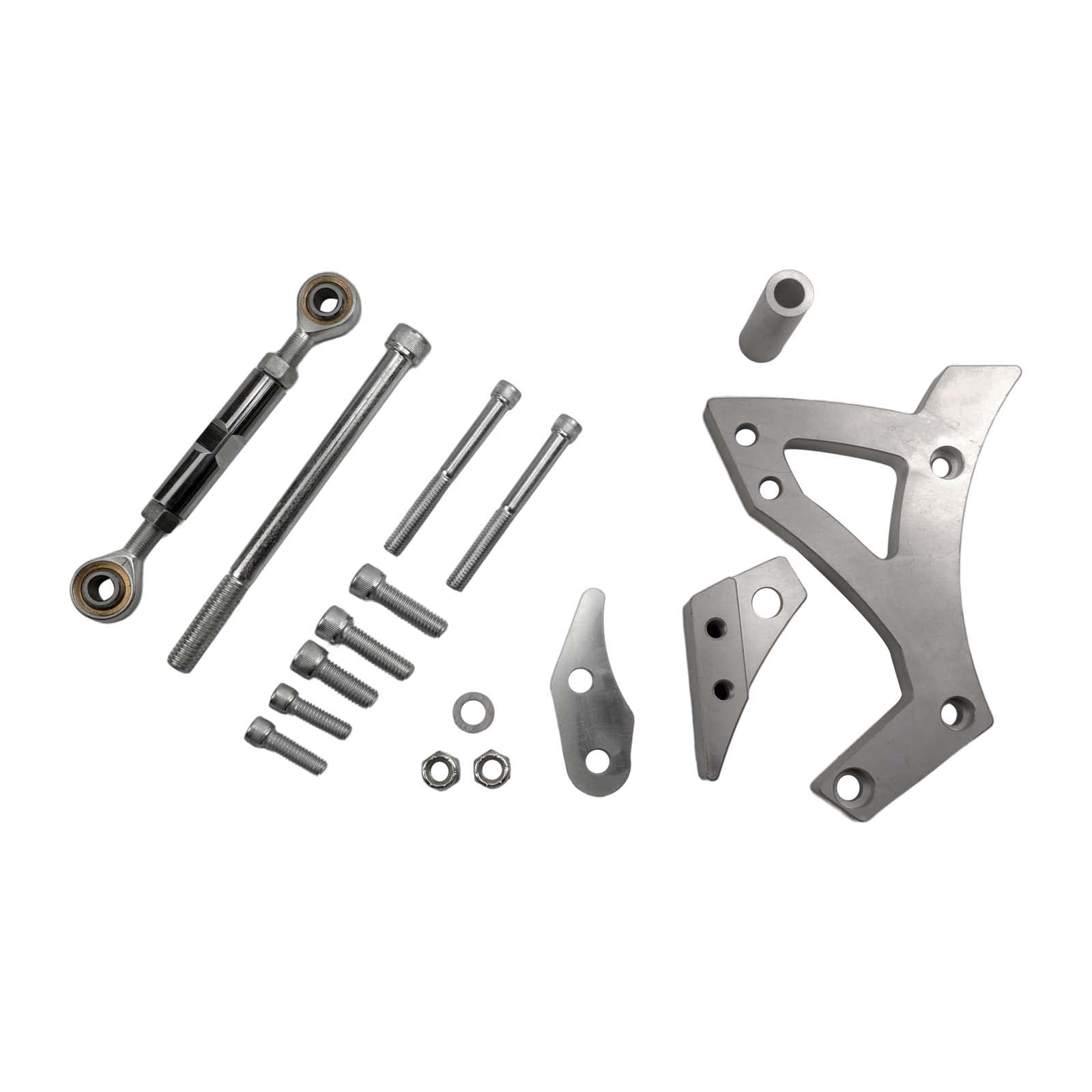 Mogankey Gray Billet Aluminum Alternator Bracket Kit Compatible With For-D Models With 351C 351 Cleveland