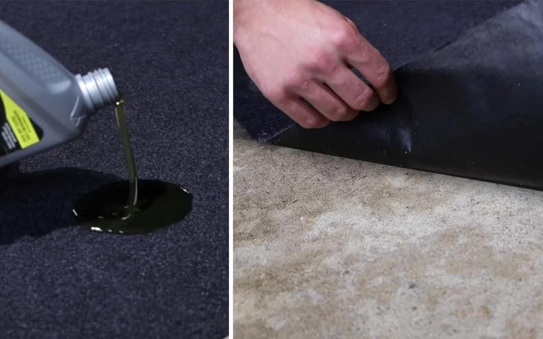 Garage Floor Mat, (78.7 × 59) Under Car Waterproof Containment Mats, Oil Mat for Garage Covering, Garages Floor Mats for Under Car, Keeps Dry and Clean