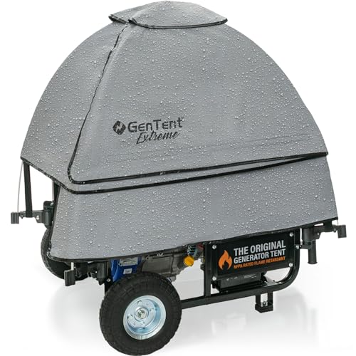 GenTent Generator Running Cover - Universal Kit (Extreme, Grey) - for Open Frame Portable Generators