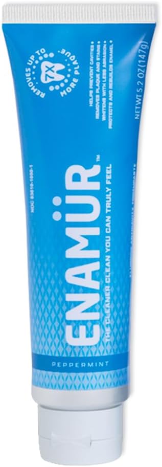 Premium Plaque & Stain Removal Toothpaste – New Launch Special: Plant Fiber Technology Removes 7X More Plaque, Whitens, Protects Enamel, 5.2 oz