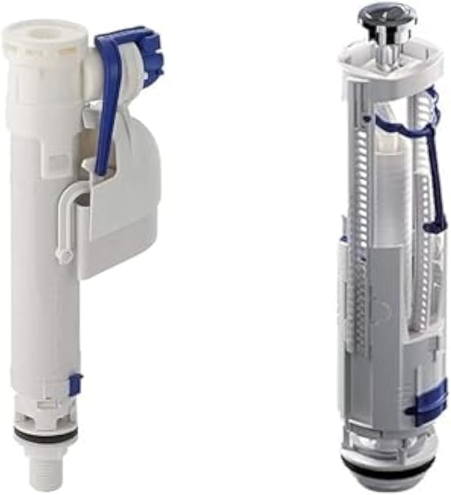 RAK Ceramics FS68GEBRI + FS68GEBRF Dual Flush and Valve Bottom Inlet Toilet Tank Fitting Full Set